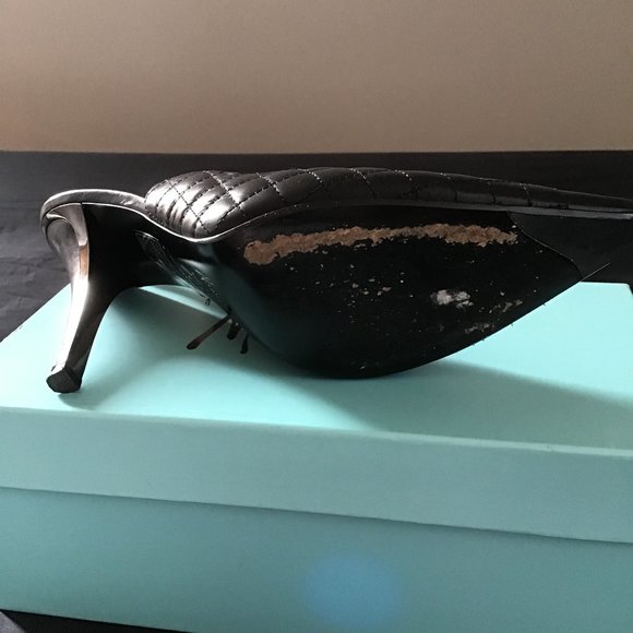 marciano 4.5" heel / chain slingbacks - Picture 3 of 5